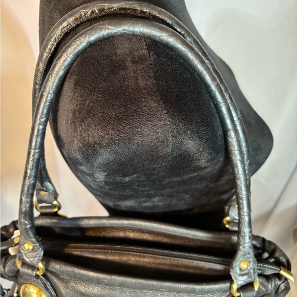 GILDA TONELLI Made in ITALY Black Leather Shoulder Bag